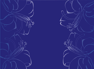 Stylish floral background. Vector.
