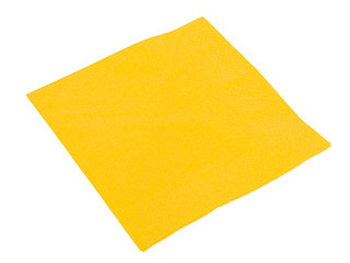 Yellow paper napkin