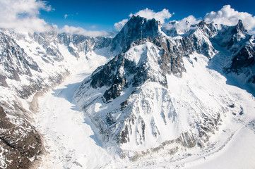 Mont Blanc du Tacul mit Gletscher
