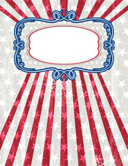 usa background with one decorative label