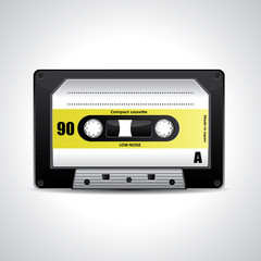 Vector retro cassette tape