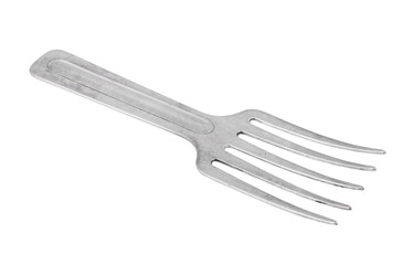 Small gardening fork trowel, isolated on white background