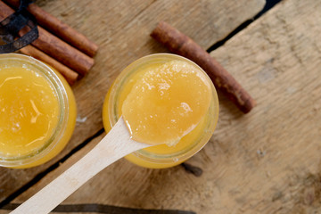 honey in jars