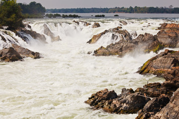 Waterfall in south of Lao