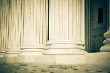 Fototapeta premium Pillars of Law and Justice US Supreme Court