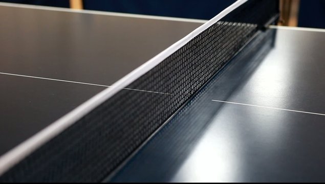 Table Tennis ball stopped at net