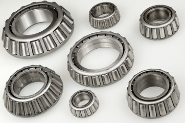 Multiple Bearings on White