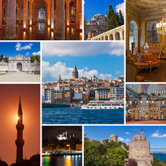 Collage of Istanbul Turkey images