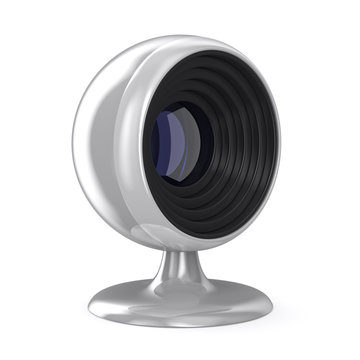 Web Camera On White Background. Isolated 3D Image