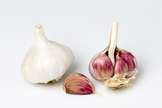 garlic bulb and cloves