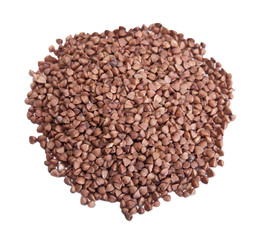 Buckwheat seeds closeup