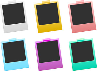 Colorful photo frames