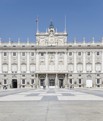 Fototapeta premium The Royal Palace in Madrid City. Spain