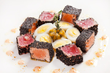 fish wth black sesame © Maksim Shebeko