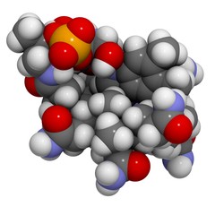 Vitamin B12 (cyanocobalamin) molecule