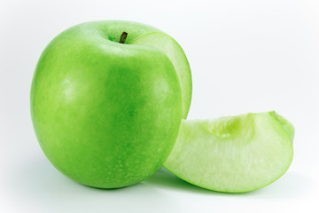 granny smith, apple wedge