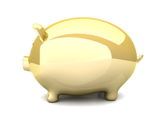Goldenes Sparschwein