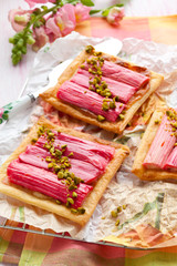 Rhubarb tart