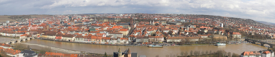 Fototapeta premium Panorama Würzburg