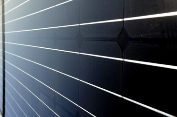 reflet sur panneau solaire