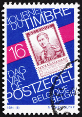 Postage stamp Belgium 1994 Reproduction of Stamp with King Alber