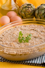 Artichoke Pie. Torta salata ai carciofi.