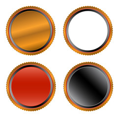 Four unique buttons