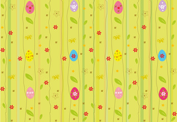 Easter eggs seamless background