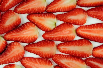 Sliced Strawberries