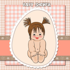 baby girl shower card