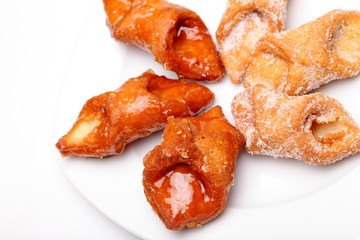 Pestiños de miel y azúcar