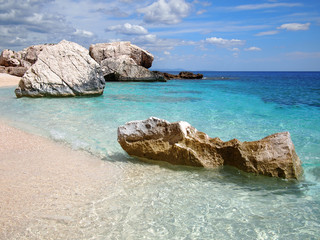 Rocky beach in Sardinia