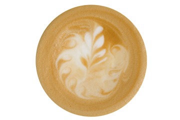 Coffee cappuccino top view