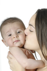 Baby with his mother