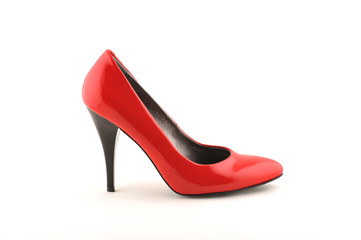 Woman Red Shoes