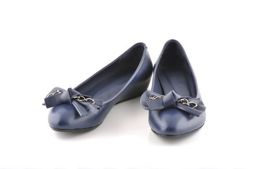 Woman Blue Papet Shoes