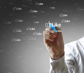 hand drawing in a whiteboard