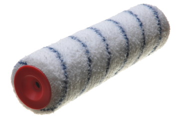 Paintroller with blue line pattern