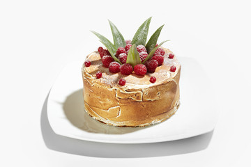 apple pie on a white plate