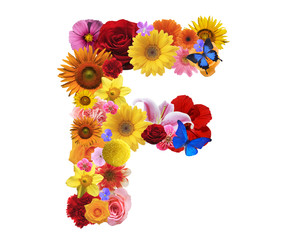 花で作った書体