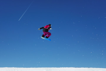 Saut extrême en snowboard (slopestyle)