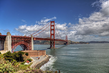 Golden Gate bridge in San Francisco.
