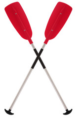 pagaia, Kayak Paddle Isolated on white background