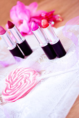 candy color lipsticks