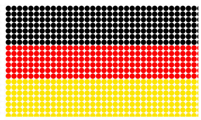 Germany flag in halftone
