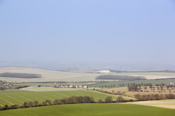 Fototapeta na wymiar dunstable downs aylesbury vale countryside