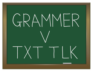 Grammar versus texting.