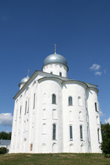 Georgievsky cathedral Yuriev monastery Great Novgorod Russia