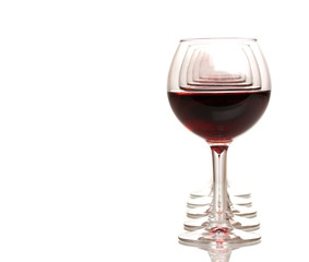Wineglasses isolated on white