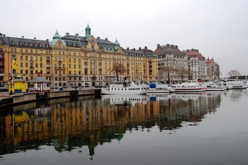 Fototapeta na wymiar Pocztówka ze Sztokholmu